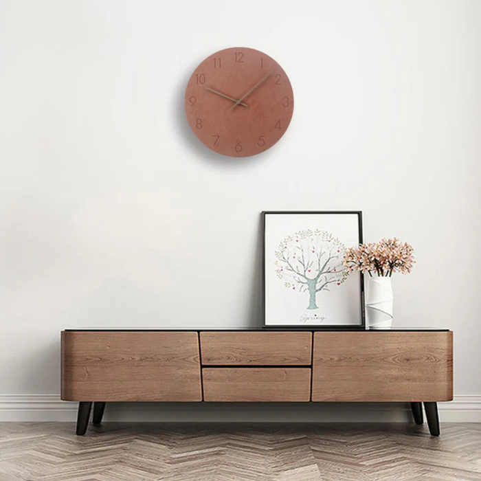 Drewniany zegar ścienny o minimalistycznym stylu i elegancji 2