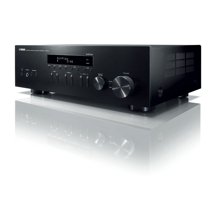 Yamaha R-N303BL Stereo Receiver with Wi-Fi Bluetooth & Phono Black, Works with Alexa