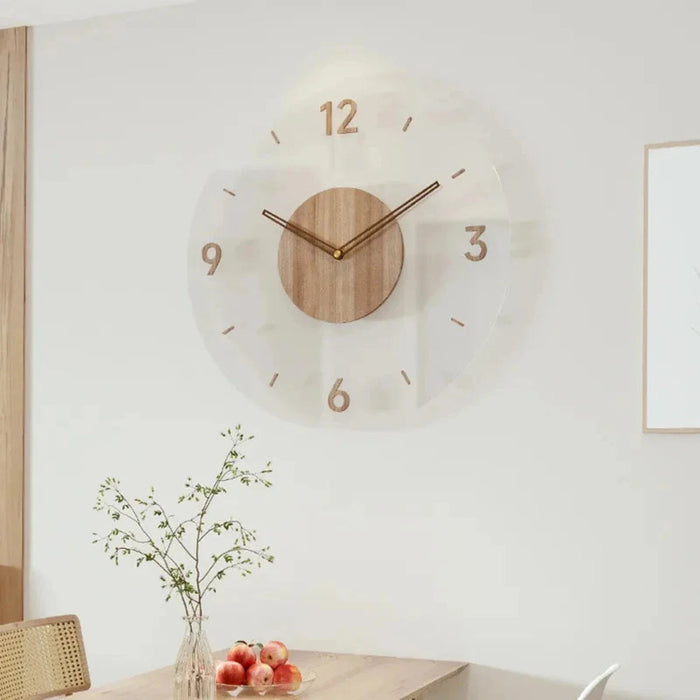 Zegar Ścienny Yara w Skandynawskim Stylu – Elegancki Zegar na Ścianę do Salonu z Drewna 3